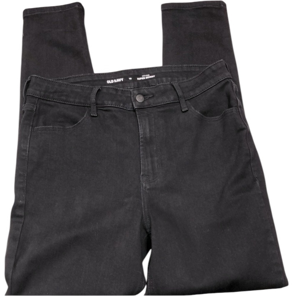 Old navy jeans size 10 high rise super skinny